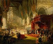 Nicolaas Pieneman The Inauguration of King William II in the Nieuwe Kerk France oil painting artist